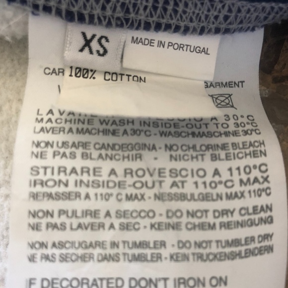 Raf By Raf Simons Geometric navy inserts Gray Sweatshirt Sz XS - Picture 4 of 7